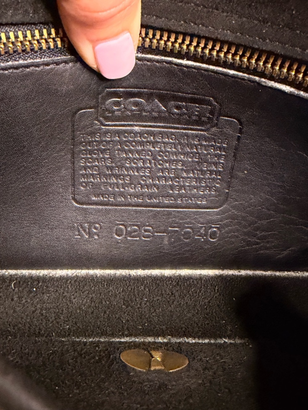 Rare Vintage Coach 7040 Convertible Bag Black Glove Tanned Leather NYC USA - Picture 16 of 16